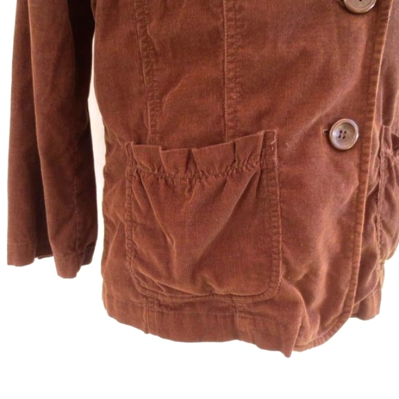 BB's Closet Vintage Jacket Honey Brown Micro Wale Corduroy Blazer Size L - Picture 7 of 11